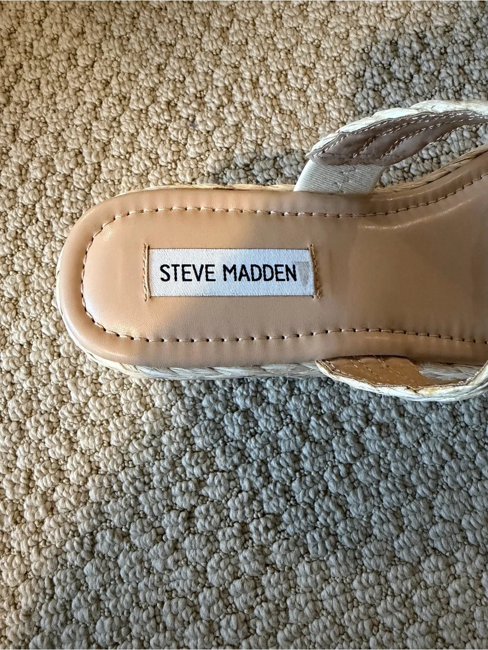 Steve Madden Braided Double Strap Platform Sandals - Size 9.5